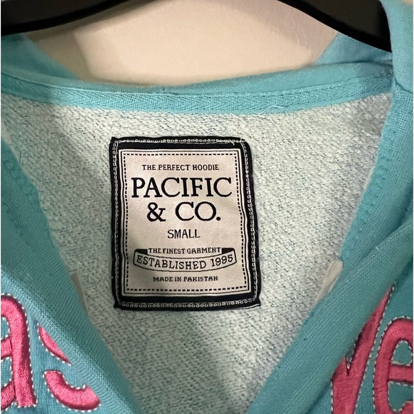 Pacific and Co Las Vegas Baby Blue Graphic Hoodie Unisex - Picture 2 of 3